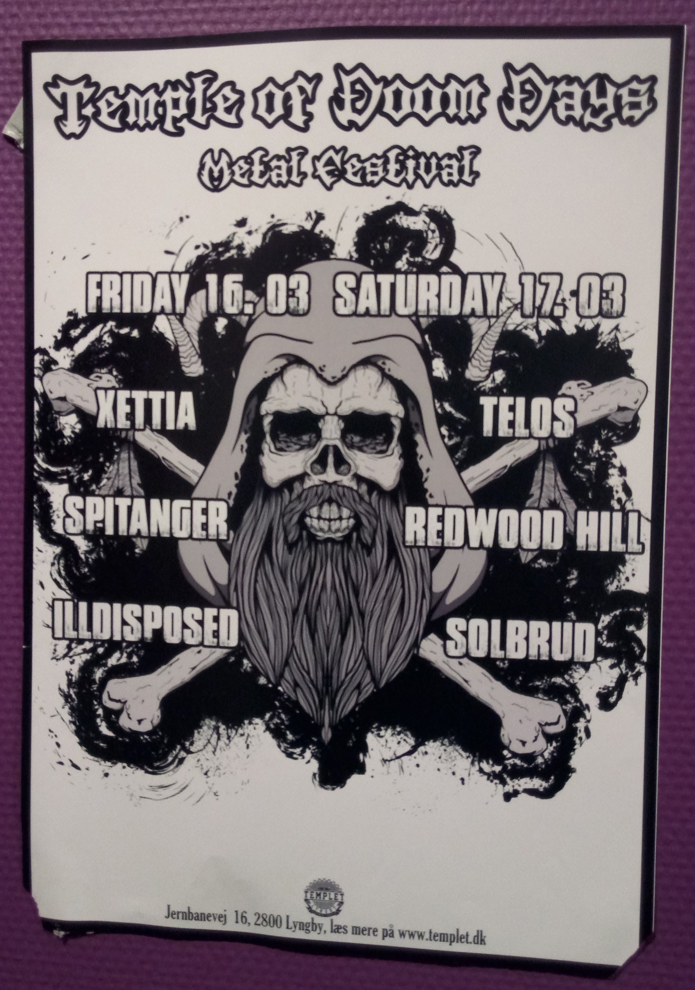 Temple of Doom Days (Templet, Kgs. Lyngby)